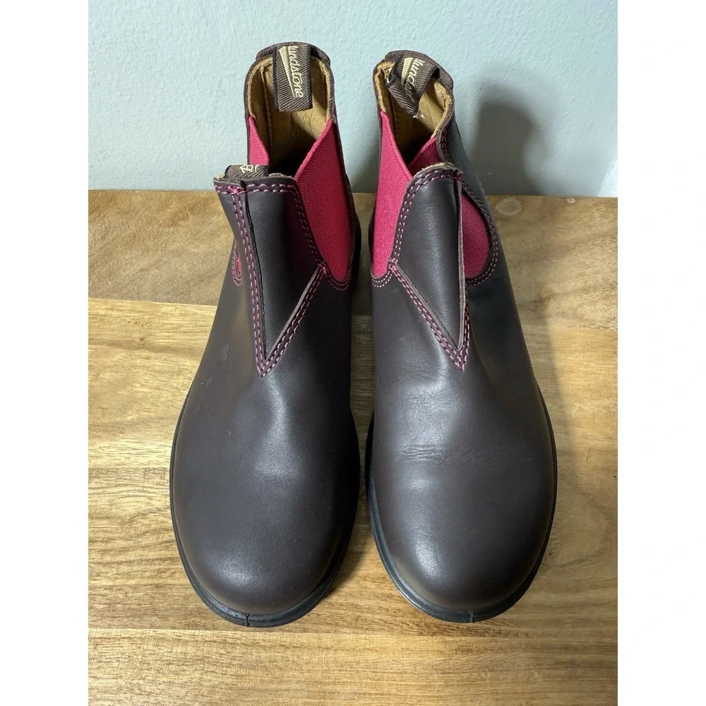 Blundstone 1410 Boots Big Kids US 4 Leather Pull-On‎ Chelsea AU 3 Black Pink